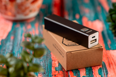 Logo trade liikelahja mainoslahja tuotekuva: Metallinen virtapankki PORT HOPE 2200mAh